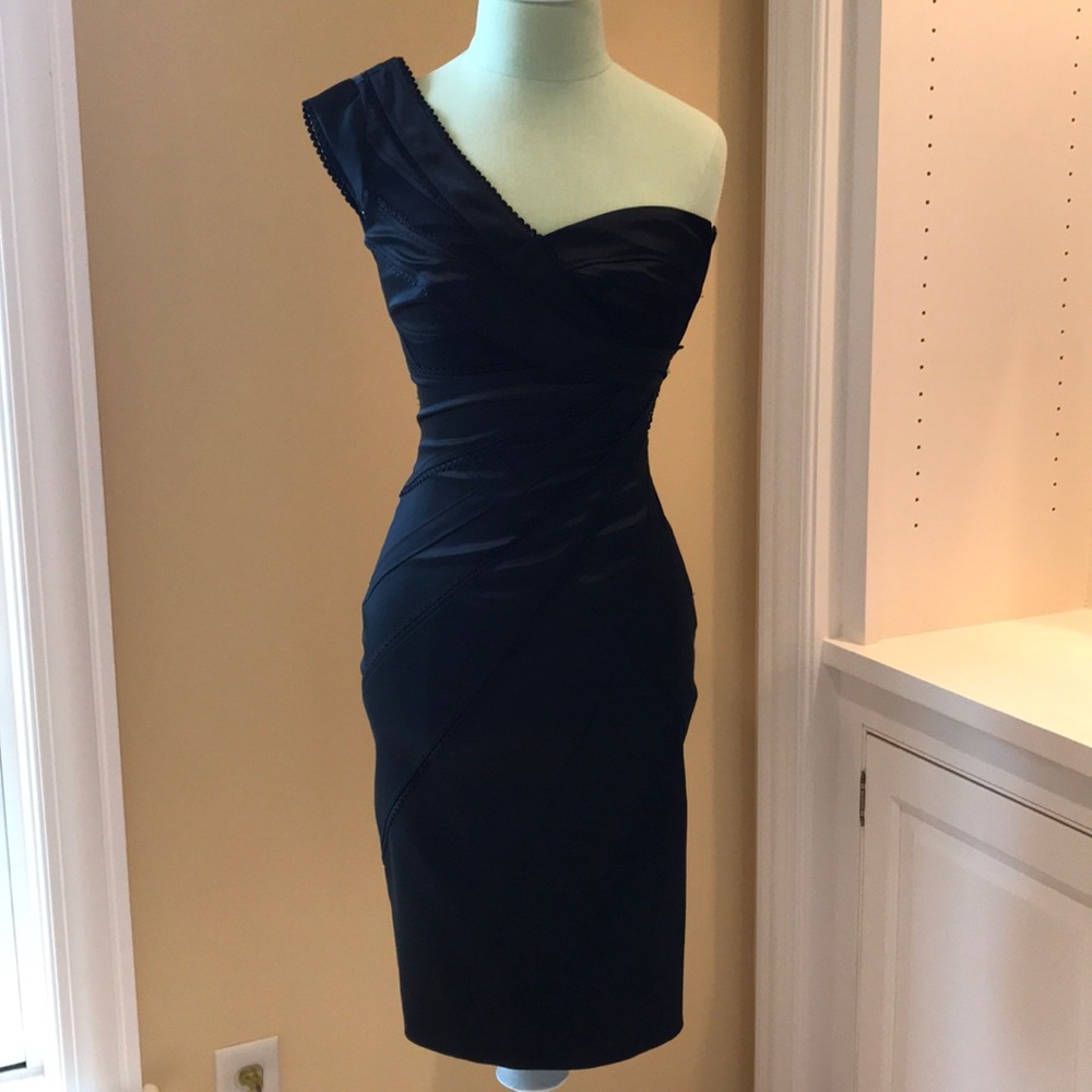 Karen Millen silk single shoulder dress